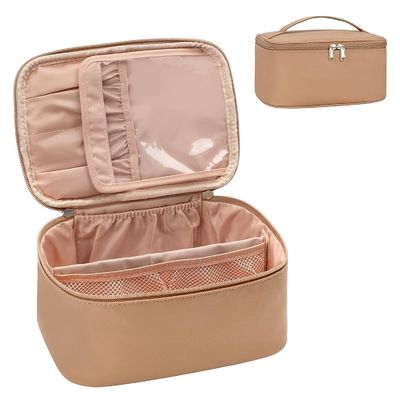 Neceser de belleza para lavado de manos con 3 compartimentos, organizador perfecto para cosméticos, artículos de aseo y objetos personales