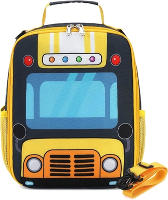 Caja de almuerzo para niños Niñas escolares Niños Bolsas de almuerzo aisladas con correa de hombro Reutilizables Frescor de almuerzo Tote para viajes Pini