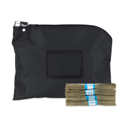 Bolsas de depósito de bloqueo de nylon laminadas - 12W x 9H - Listas para el envío