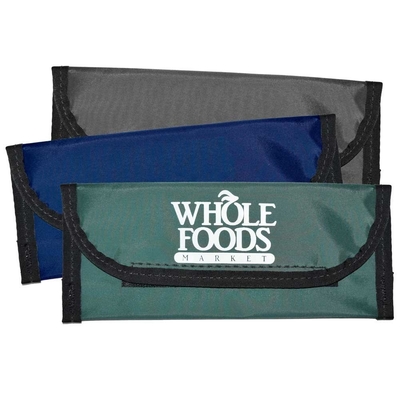 BOLSA de nylon laminada plegable con gancho y anillo de sello BOLSA de banco de sello - se puede hacer a pedido