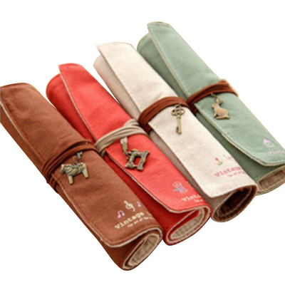 Fresco y de moda gran capacidad bolso de lápiz caja de lápiz simple creativo secundaria hombres y mujeres lápiz de lienzo