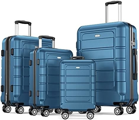 Conjuntos de equipaje PC+ABS expandible maleta duradera doble ruedas TSA cerradura 3pcs vino tinto