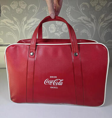 Coca-Cola red vinyl cooler bag Swedish promo
