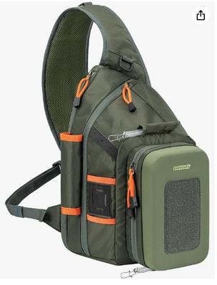 Mochila de pesca con estación de trabajo y soporte para red | Cabe hasta 2 cajas de aparejos 3600, sistema MOLLE, mochila ligera para exteriores con carcasa dura de EVA