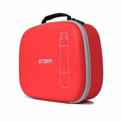 Estuche de transporte de viaje EVA con cierre de cremallera con impresión de logotipo, organizador de carcasa rígida protectora duradera para viajes y negocios