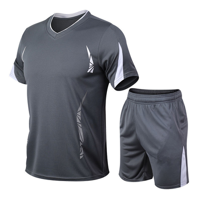 Los deportes del funcionamiento del verano de los hombres llevan la camiseta de manga corta de la ropa sequedad rápida de 5 minutos