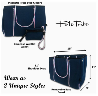 Neopreno grande Tote Bag Lightweight de las mujeres para el viaje de la playa del gimnasio
