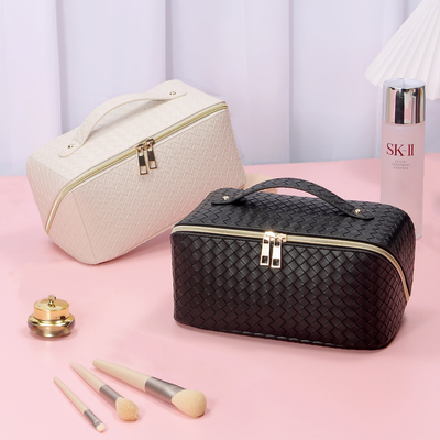 PU Tote Bags cosmético de cuero de la moda