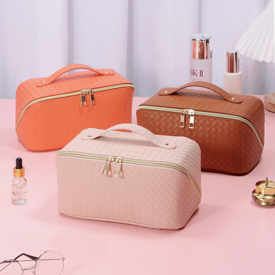 PU Tote Bags cosmético de cuero de la moda