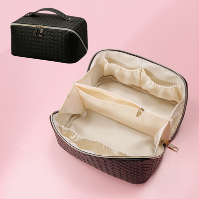 PU Tote Bags cosmético de cuero de la moda