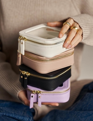 Bolso de maquillaje pequeño para el bolso Bolso de maquillaje pequeño para la escuela Bolso de maquillaje limpio y lindo Bolso de maquillaje para viajes Bolso de maquillaje pequeño de cuero blanco