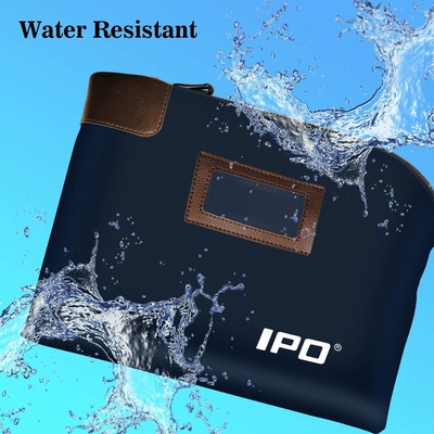 Bolso de efectivo impermeable con llave y 2 llaves, 11 x 8.6 pulgadas, Bolso de documentos de lienzo, Bolso de depósito de banco de dinero con cremallera,