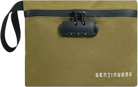 Bolso de dinero con cerradura KaAutoler Resistente al fuego y resistente al agua Bolso de efectivo con cierre de cremallera Resistente al fuego caja fuerte Bolso de dinero Locki