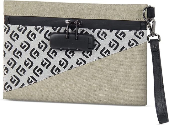 Bolsas a prueba de olor con bloqueo combinado, Bolsa a prueba de olor revestida de carbono de 10.2 x 7.2 pulgadas Bolsa de seguridad para viajes