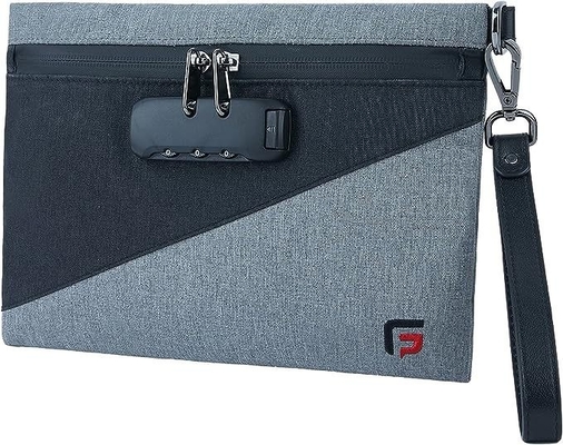 Bolsas a prueba de olor con bloqueo combinado, Bolsa a prueba de olor revestida de carbono de 10.2 x 7.2 pulgadas Bolsa de seguridad para viajes