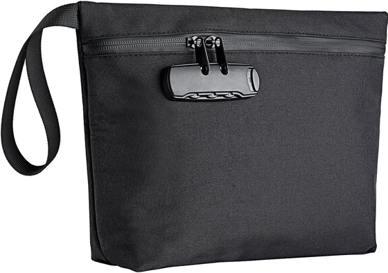 Bolso de dinero con cerradura, bolso de banco cerrable, bolso de dinero para efectivo, bolso impermeable para efectivo con cremallera, para efectivo, teléfono celular