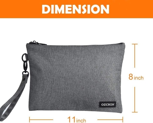 Bolso de dinero caliente con cerradura, bolso de banco cerrable, bolso de dinero para efectivo, bolso impermeable para efectivo con cremallera, para efectivo, teléfono celular