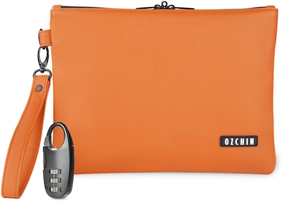 Bolso de dinero caliente con cerradura, bolso de banco cerrable, bolso de dinero para efectivo, bolso impermeable para efectivo con cremallera, para efectivo, teléfono celular