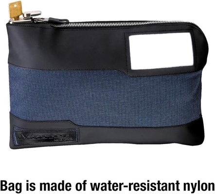 Bolso de dinero caliente con cerradura, bolso de banco cerrable, bolso de dinero para efectivo, bolso impermeable para efectivo con cremallera, para efectivo, teléfono celular