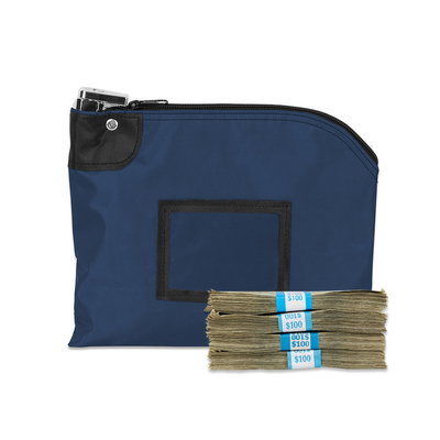 Bolsas de depósito de bloqueo de nylon laminadas - 10W x 8H - Listas para el envío
