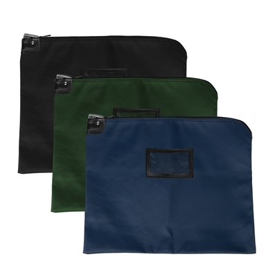 Bolsas de mensajería de hipaa laminadas de nylon con portador de tarjetas - 19W x 15H - listas para el envío