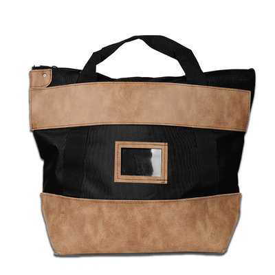 Bolso de correo de 1000d de nylon con cerradura de cuero - 22w x 18h x 7d - hecho a pedido