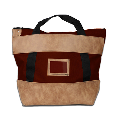 Bolso de correo de 1000d de nylon con cerradura de cuero - 22w x 18h x 7d - hecho a pedido