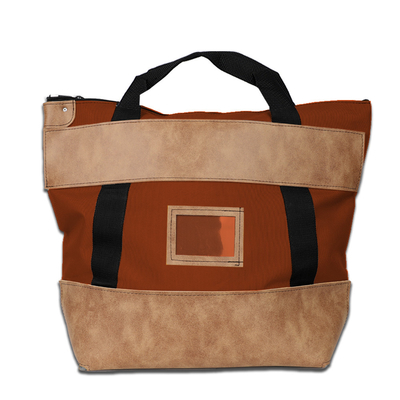 Bolso de correo de 1000d de nylon con cerradura de cuero - 22w x 18h x 7d - hecho a pedido