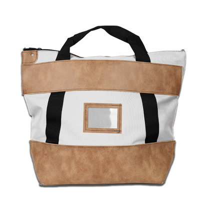 Bolso de correo de 1000d de nylon con cerradura de cuero - 22w x 18h x 7d - hecho a pedido