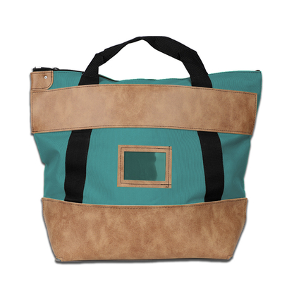 Bolso de correo de 1000d de nylon con cerradura de cuero - 22w x 18h x 7d - hecho a pedido