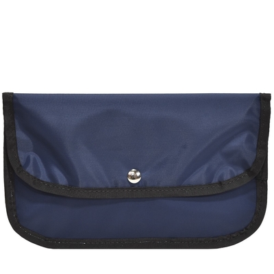 Bolso de monedas divididas BOLSO AZUL NAVY NYLON Clutch bolso a prueba de agua - Listo para el barco - hecho a medida