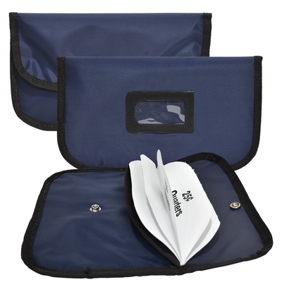 Bolso de monedas divididas BOLSO AZUL NAVY NYLON Clutch bolso a prueba de agua - Listo para el barco - hecho a medida
