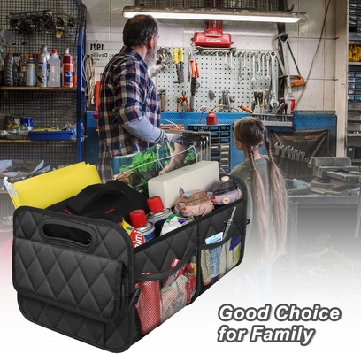 Organizador de maletero de automóviles para SUV, organizadores de automóviles y almacenamiento con 6 bolsillos, accesorios de automóviles para mujeres/hombres 50LWaterproof