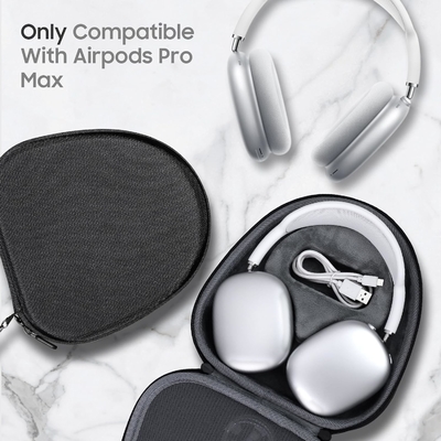 Airpods Max Case, bolso de almacenamiento de caja dura para auriculares, bolso de viaje portátil contra arañazos y polvo para Airpod