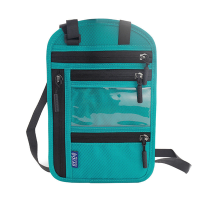 VIAJE EN VIAJE DUCUMENTO MULTIFUNCCIONAL BOLSA RFID Collar BOLSA DE PASO Titular del pasaporte Documento de cambio BOLSA PROTECTORA