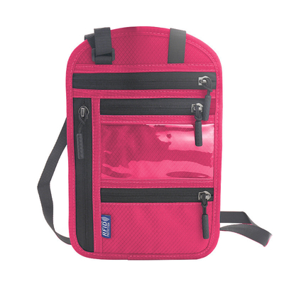 VIAJE EN VIAJE DUCUMENTO MULTIFUNCCIONAL BOLSA RFID Collar BOLSA DE PASO Titular del pasaporte Documento de cambio BOLSA PROTECTORA