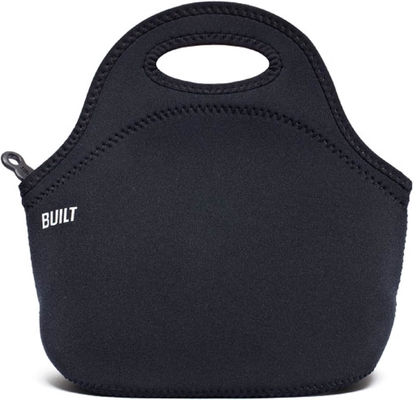 Built Gourmet Getaway Bolso de comida de neoprene suave - ligero, aislado y reutilizable, de un solo tamaño, negro