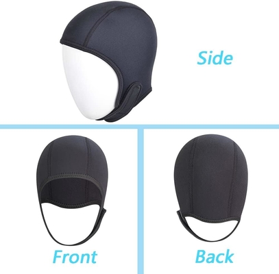 2.5mm Neoprene Sombrero de buceo Sombrero de surf Sombrero de buceo Sombrero térmico con correa de mentón Sombrero a prueba de viento para surf Kayak Raf