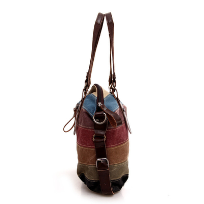 Tendencia NUEVA ARCOIRO BOLSA DE LANTAS con rayas PATCHWORK de moda BOLSA de agua para mujeres BOLSA de ropa para lavar