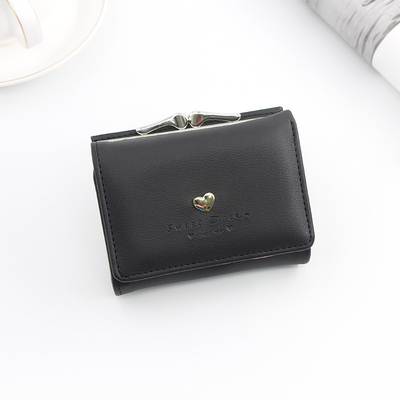 BOLSA corta de acopio de hierro BOLSA corta de acopio en forma de corazón de mujer BOLSA de agarre COLOR sólido MONEDA SIMPLE BOLSA BOLSA corta de acopio