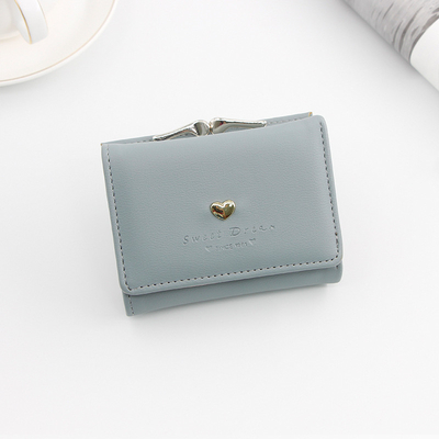 BOLSA corta de acopio de hierro BOLSA corta de acopio en forma de corazón de mujer BOLSA de agarre COLOR sólido MONEDA SIMPLE BOLSA BOLSA corta de acopio