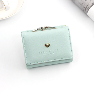 BOLSA corta de acopio de hierro BOLSA corta de acopio en forma de corazón de mujer BOLSA de agarre COLOR sólido MONEDA SIMPLE BOLSA BOLSA corta de acopio