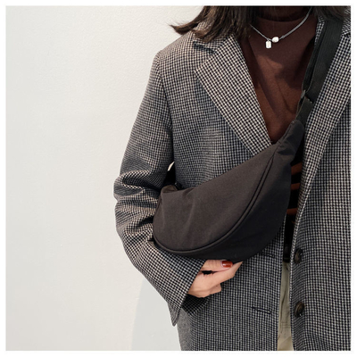 BOLSA DE CROSSBODY de nylon BOLSA de CROSSBODY FEMEÑA 2024 NUEVO DUMPLING LIGHTWEIGHT BOLSA DE BAJO DE LOS ARMOS Todo el hombro BOLSA de lona