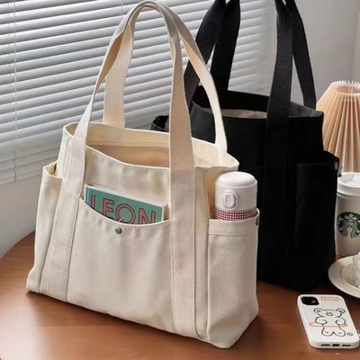 Bolso de lienzo Tote saliendo lienzo todo en uno trabajo alto nivel de apariencia viajar gran capacidad estudiante de arte hombro único