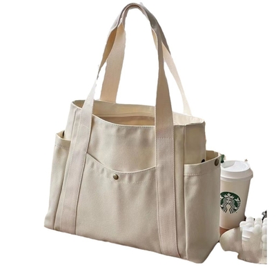 Bolso de lienzo Tote saliendo lienzo todo en uno trabajo alto nivel de apariencia viajar gran capacidad estudiante de arte hombro único