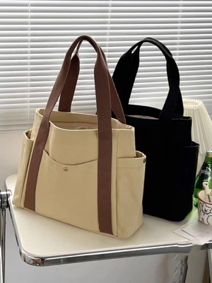 Bolso de lienzo Tote saliendo lienzo todo en uno trabajo alto nivel de apariencia viajar gran capacidad estudiante de arte hombro único