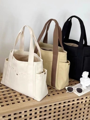 Bolso de lienzo Tote saliendo lienzo todo en uno trabajo alto nivel de apariencia viajar gran capacidad estudiante de arte hombro único