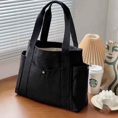 Bolso de lienzo Tote saliendo lienzo todo en uno trabajo alto nivel de apariencia viajar gran capacidad estudiante de arte hombro único