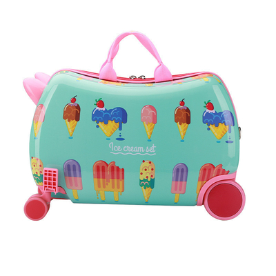 La caja del carruaje multifuncional de los niños nueva maleta de paseo multi-ruedas dibujos animados maleta de bebé paseo