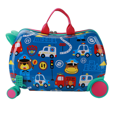 La caja del carruaje multifuncional de los niños nueva maleta de paseo multi-ruedas dibujos animados maleta de bebé paseo